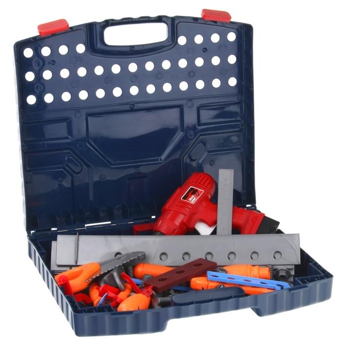 Dílna v kufříku DIY Stůl 2v1 Sada Nářadí Vrtačka