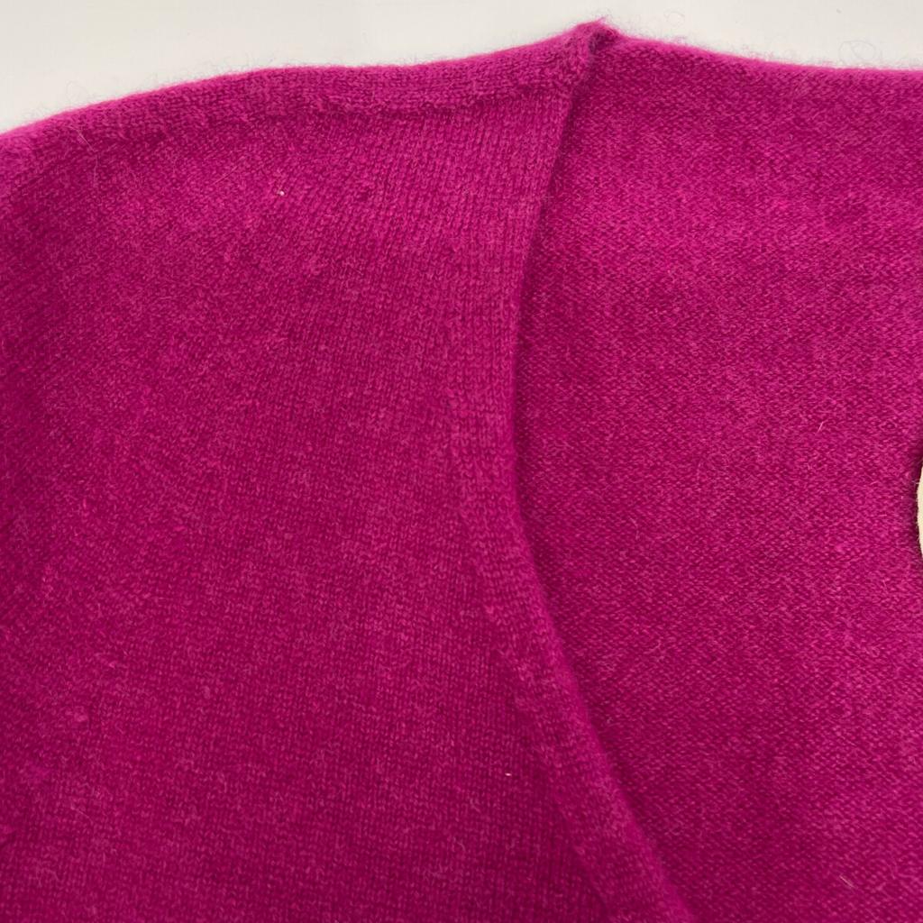 TOYOBOSHI KIDO 09IT-PC0011 Plum Cashmere 100 Sweater tops 1 Dark Red PurpleUsed