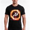 Runic Fire Tshirt Summer Casual Cotton Tee Oversized Streetwear Tops Vintage Graphic Print Loose Fit Short Sleeve