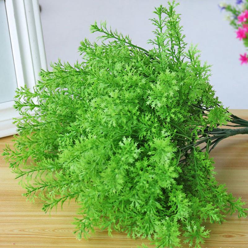 Artificial Flowers Fake False Outdoor Plants Grass Garden Grass 7-Pronged New
