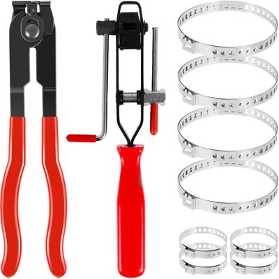 CV-Gelenk Manschettenklemmenzange Set Edelstahl Auto Bandwerkzeuge Kit Professionelle Ohr-Manschettenbinderzange oder CV-Manschettenklemmen für Auto
