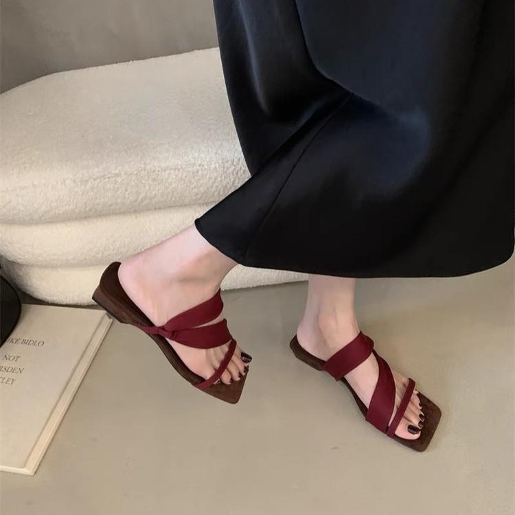 Fashion New Style Luxury Designer Summer Women Sandals Fashion Square Toe Women's High Heel Party Dress Shoes Zapatos De Mujer