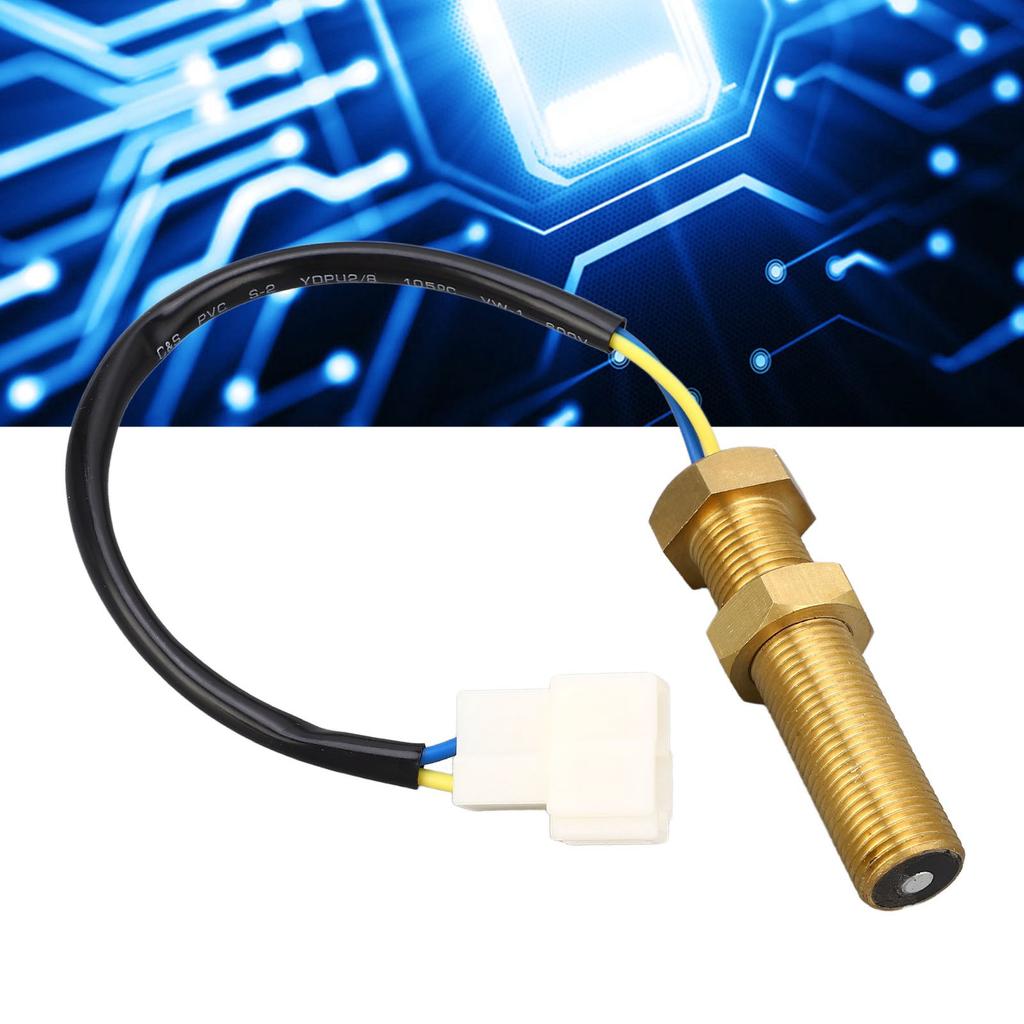 Magnetic Rotate Speed Sensor M16x1.5 IP44 High Sensitivity Brass RPM Speed Transducer for Generator 