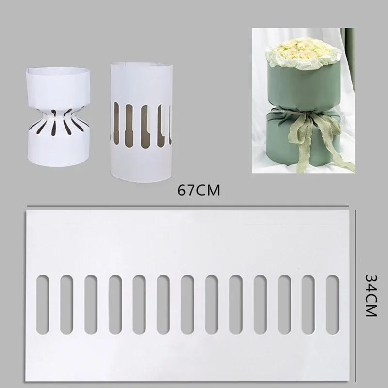 10ks Kulatý Kytice Šablona Kraftový Papír Květiny Růže Balení Vložka Balicí Papír Květinářství Materiály Pomocný Nástroj