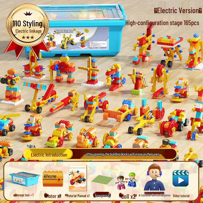 Large Particle STEM Building Blocks: Creative Programming Robot Toy for Kids