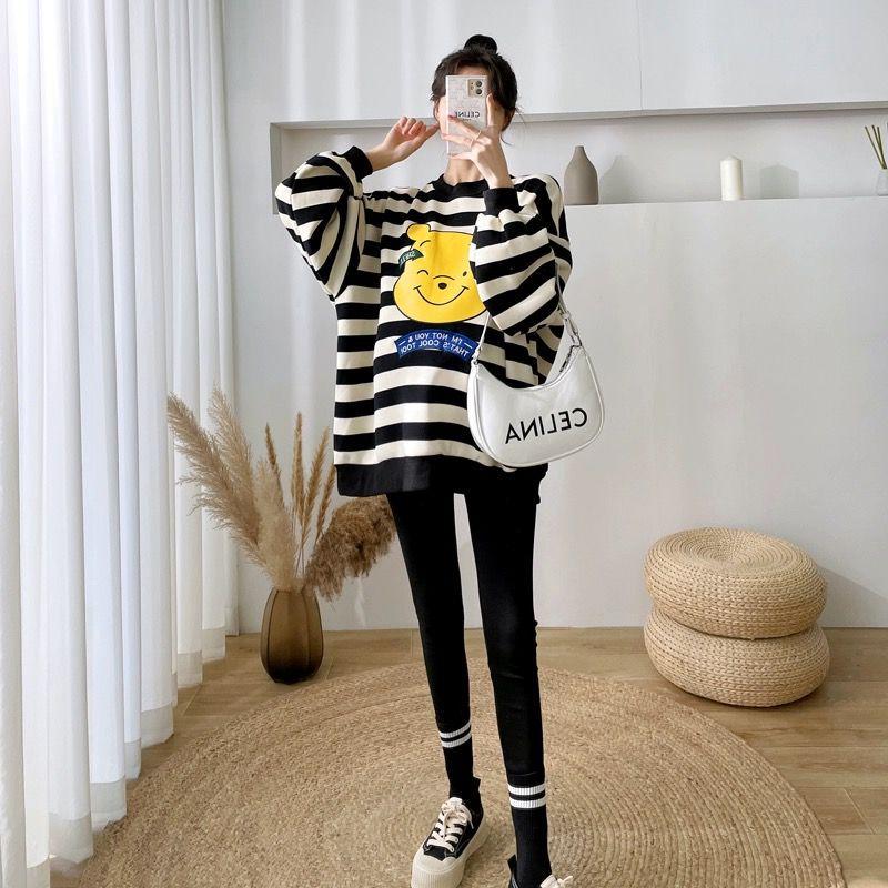 Winnie the Pooh Maternity Sweatshirt: Loose Fit for Spring & Fall