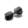 Large Frame Glasses Frame Retro Sunglasses Men'S Square Diamond Trimmed Sunglasses Women'S Feeling