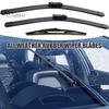Natural Rubber Wiper Blades Car 3 Piece Set for Mazda CX-5 CX-9 Pre-2017/2017+, 24"+18"+14" Easy Installation Front and Rear Windshield Wipers, Silent