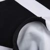 Women's Black & White Color Block One Piece Swimsuit - V-Neck Adjustable Strap Mesh Panel Beachwear