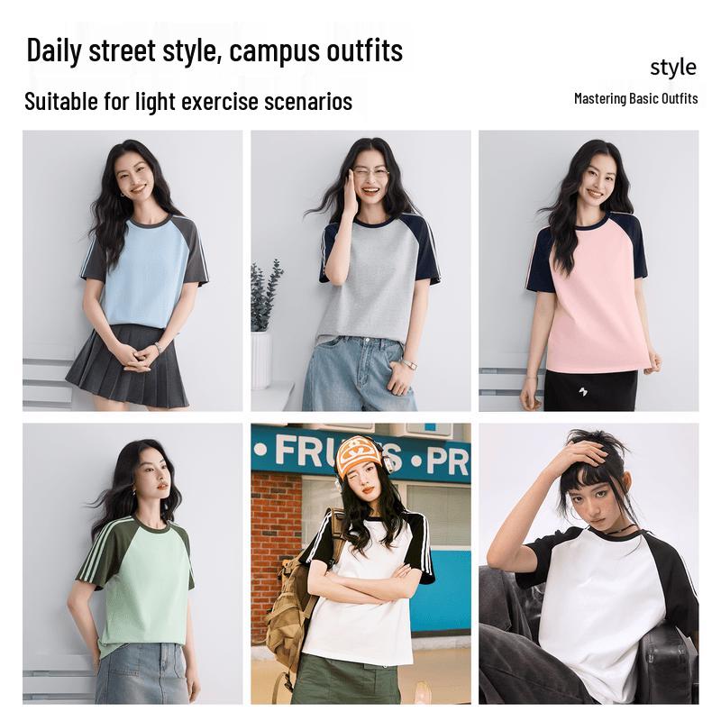 MINISO Women's Short Sleeve & Shorts Sportswear Set