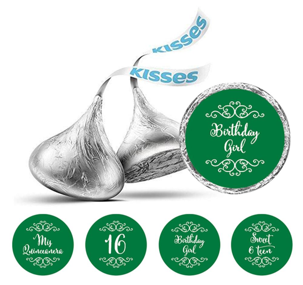 Darling Souvenir 16 Birthday Quinceanera Stickers 190 Pcs Chocolate Candy Labels