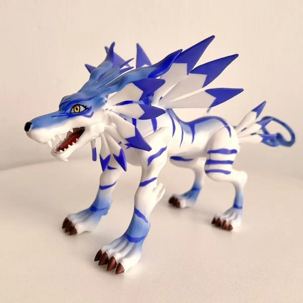 Figura Anime Digimon Adventure Garurumon Metallico Action Figure Statua in PVC Modello da Collezione Giocattoli Regali 9cm/3.54inch