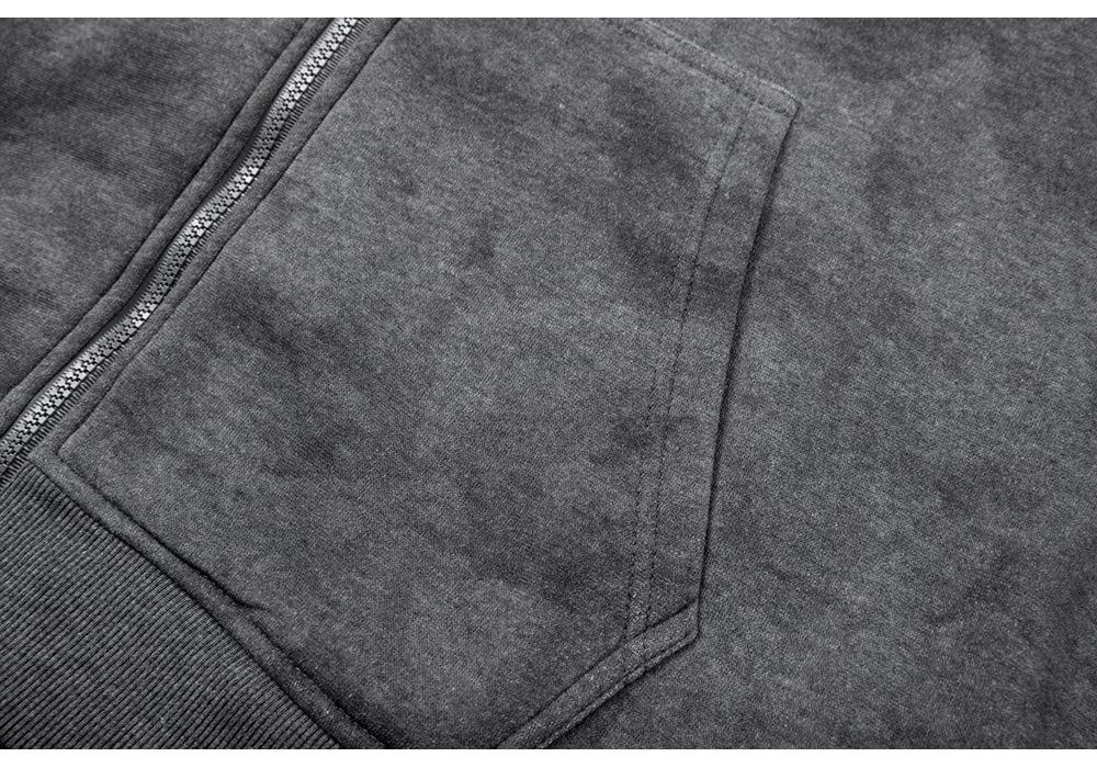 Men's Versatile Zipper Hooded Jacket for Spring & Autumn - Casual Sporty European Size Hoodie Cardigan