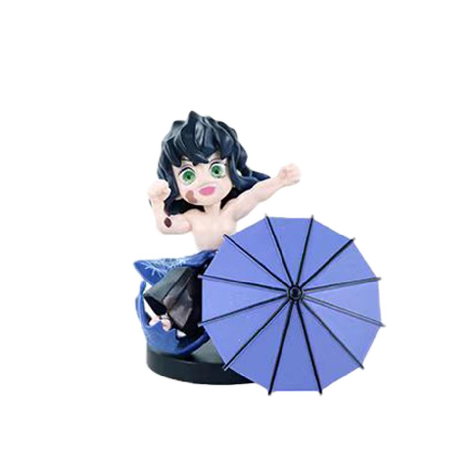 12pcs Anime Demon Slayer Tanjiro Kamado Nezuko Christmas Halloween PVC blind box cartoon figure model ornament child gift Random Mystery Trendy