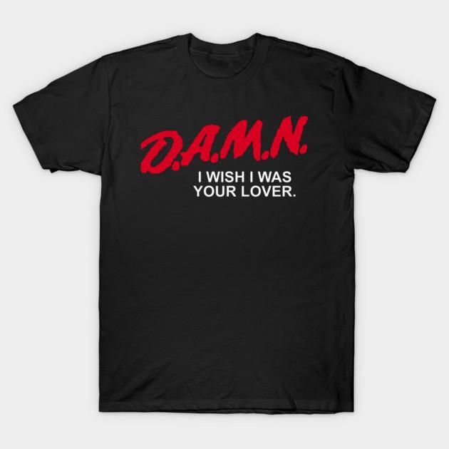 Asian Size Men Black Print T-shirt D.A.M.N. No-Cut Print Cotton Tshirt 4XL