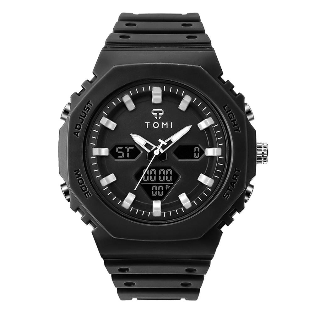 Men s Digital Watch Multi functional Outdoor 30M Waterproof Sports Watch Student Exploration Military Electronic Watch черный белый