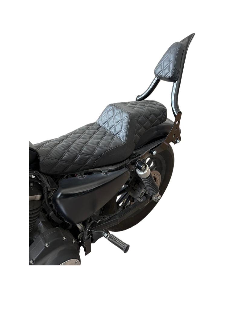 Harley Sportster 04-22 Black Motorcycle Seat Cushion