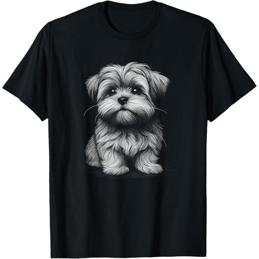 

Shorkie Dog Sketch Art Design T-Shirt for Men Women Kids XXXXXL чорний