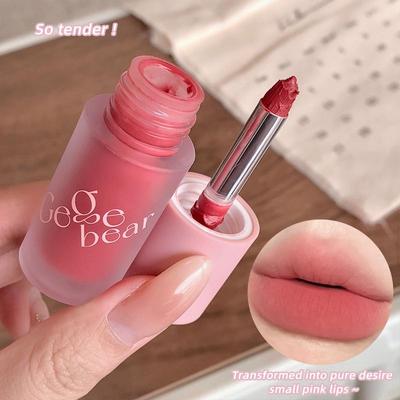 Gegebear Soft Mist Smooth Çok Amaçlı Krem Genişletici Renk Allık Göz Farı Solması Kolay Olmayan Nude Mat Kadife Dudak Parlatıcısı