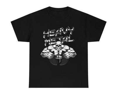 Koszulka Heavy Metal Demon Heavy Black Mma Gym Fitness Kulturystyka unisex