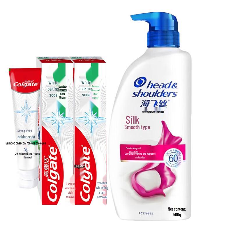 Colgate Whitening Toothpaste & Shampoo Family Pack