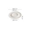 Pure White Relief Texture Ceramic Dessert Plate Serving Snack Pasta Sushi Plates Restaurant Tableware