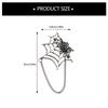Punk Spiders Net Lapel Pin with Chain Halloween Costume Jewelry Accessories for Women Men, Punk Chain Brooch Lapel Pin