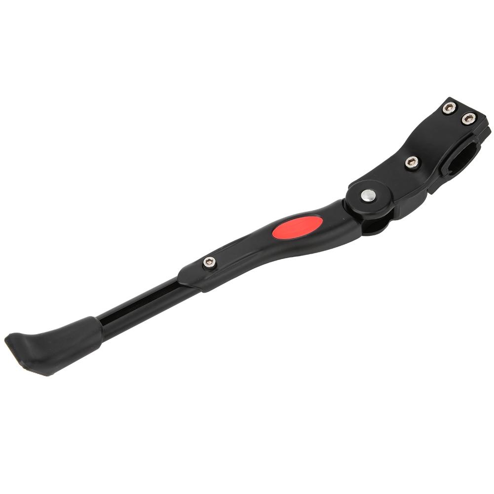 Aluminium Alloy Adjustable Bike Bicycle Side Kickstand Parking Stand Support Foot (black)