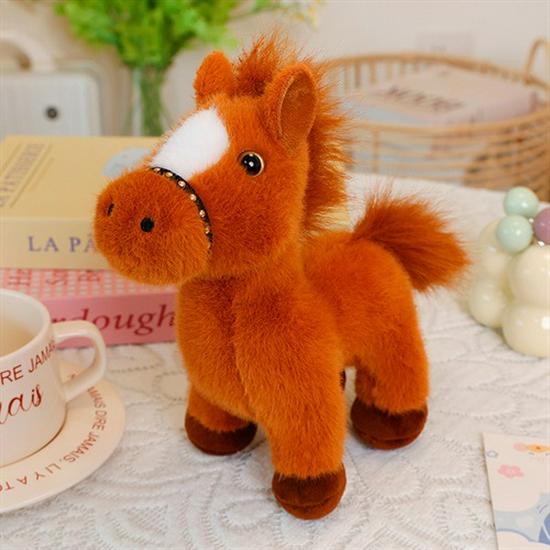 Adorable Horse Plush Doll - Soothing Year Mascot & Perfect Birthday Gift for Kids