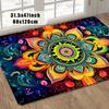 Vikama Bright Flower Recycling Carpet Doormat Soft Floor Mat Living Room Carpet Bedroom Carpet Welcome Mat Outdoor Carpet Home D