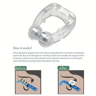 1pc/2pcs Magnetic Anti-Snoring Nose Clip, Improve Sleep Quality & Easily Breathe At Night With A Compact Device & Case