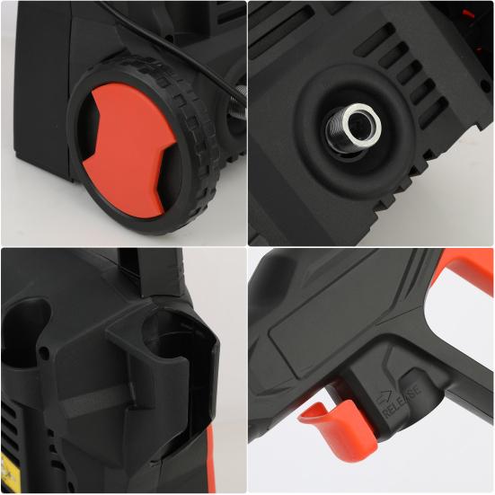 Electric Pressure Washer, 120bar Power Washer, 1600W High Pressure Washer Cleaner with High Power Motor, Insulation Handle