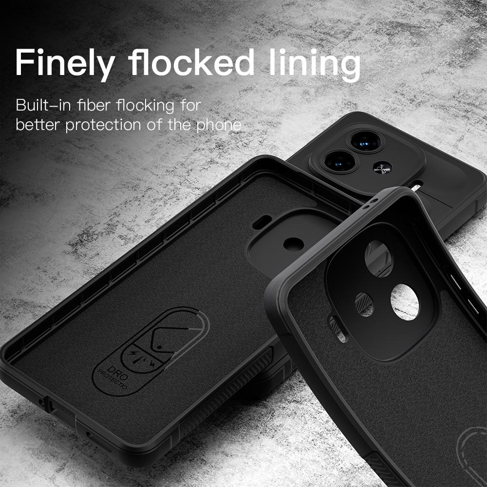 KEYSION Shockproof Case for IQOO Z9 5G Z9 Turbo Z9X Anti-skid Soft Silicone Phone Back Cover for VIVO IQOO Z9X 5G Z9 Turbo Z9 5G