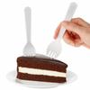 100Pcs Individually Packaged Disposable Spoon Fork Eco-Friendly Dessert Cake Fork  Commercial
