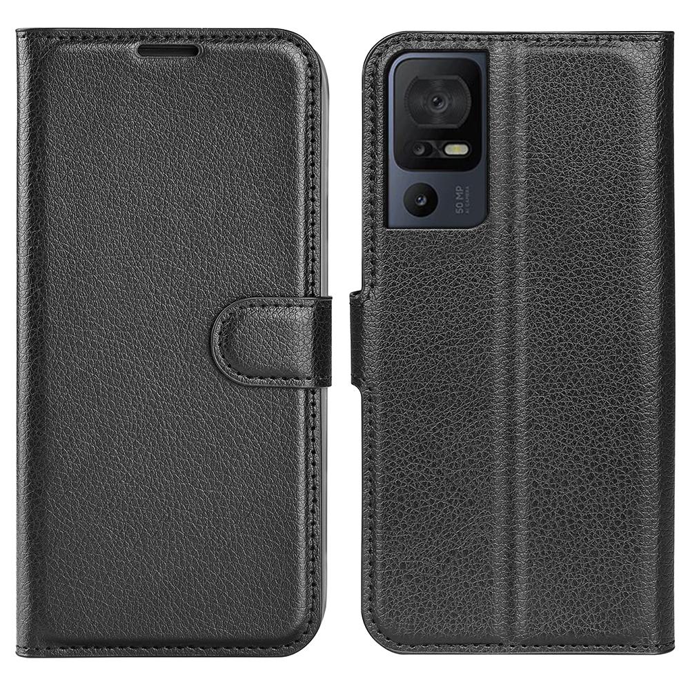 For TCL 40 SE Litchi Texture PU Leather Wallet Function Phone Shell Cover Phone Stand Case