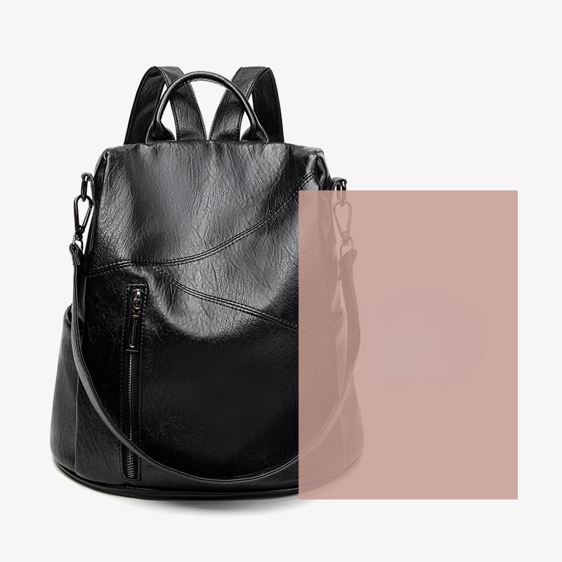 

Рюкзак женский летний мягкий кожаный рюкзак для отдыха противоугонная дорожная сумка многоцелевая