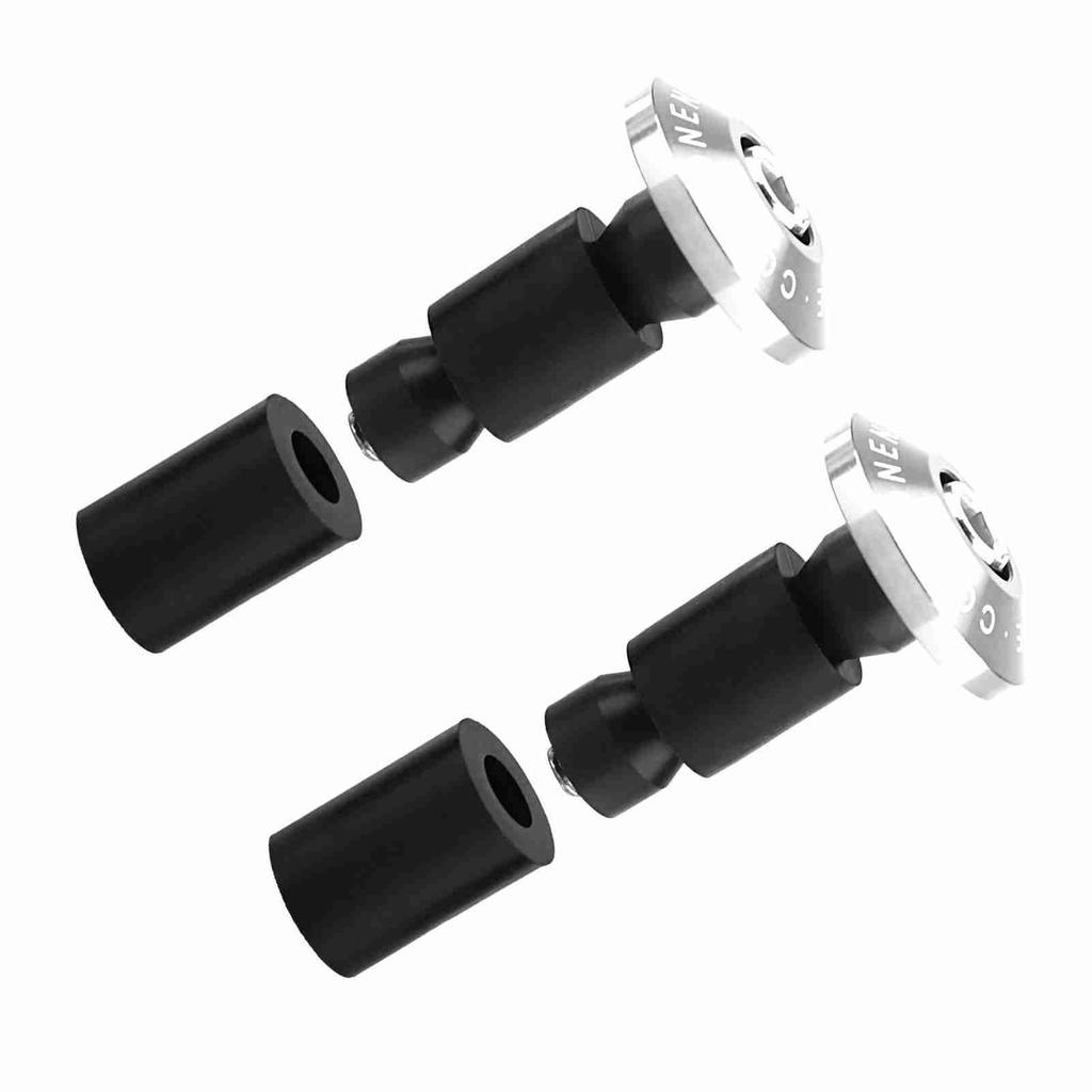 22mm 7/8inch Motorcycle Handlebar End Slider Plug for Racing ATV Offroad Black