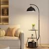 Oeny Floor Lamp with Storage Table & 3-Color Dimming