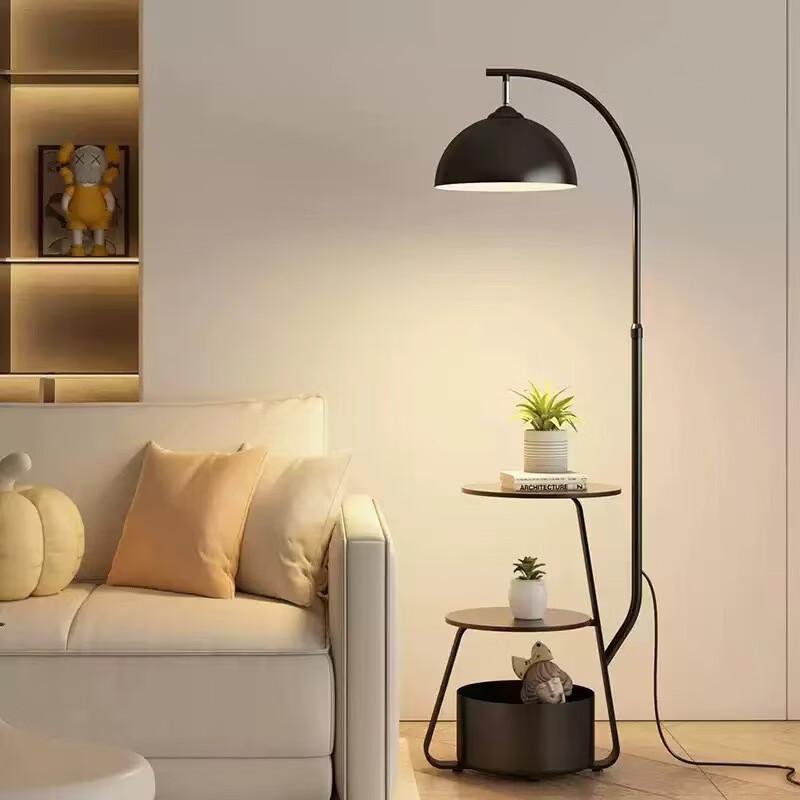 Oeny Floor Lamp with Storage Table & 3-Color Dimming