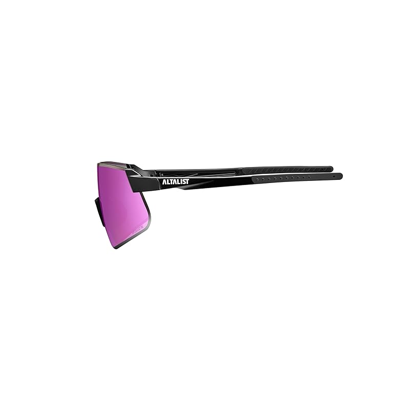 ALTALIST HAYATE R2 Mirror Lens (Glossy Black Temple Purple Mirror Lens)