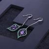 Italian Craftsmanship Original Designer Earrings Long Jewelry Accessories S925 Silver Natural Amethyst Earrings Earrings