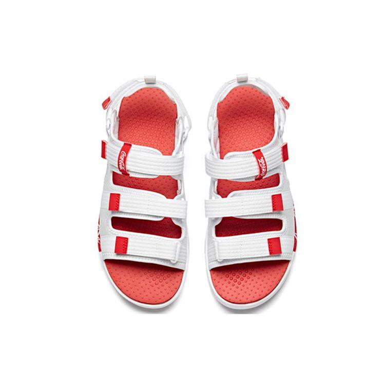 Anta Women's Coca-Cola Beach Sandals White Red 92926971A-9