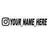 User Name Custom Personalized Instagram Vinyl Decals for Instagram FACEBOOK Customization Needs Remarks Car Sticker
