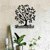 Metal Wall Art Birds on Branch, Garden Tree of Life Decor, Rustic Home Living Room Hanging