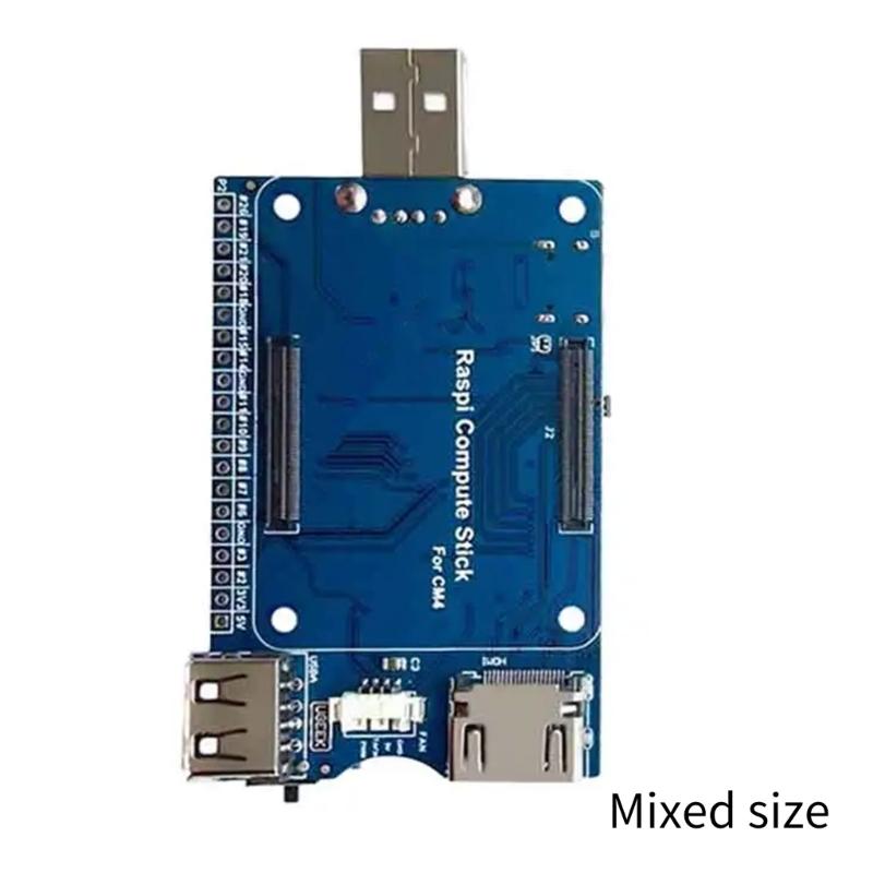 Base Board Designed for RPi Compute Module 4 Powerful Functions Small Size Body Expansion Board 20PIN GPIO Socket