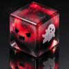 Ice Cube Toy Halloween Ghost Stress Sensory Toy, Anxiety Relief Squeeze Glitter Balls Slow Rising Pinch for Kids Adults