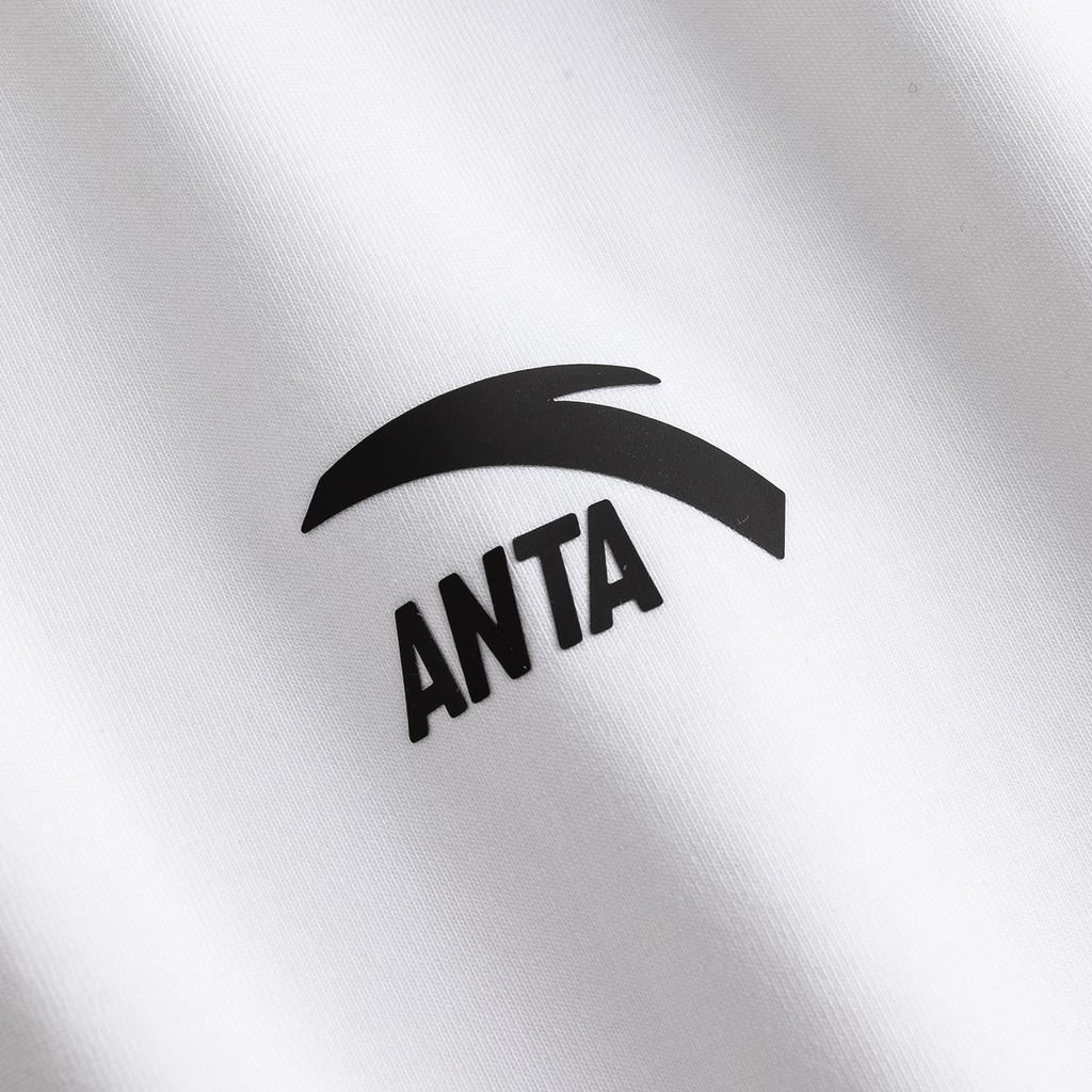 Anta Lifestyle Series Logo Solid Color Comfortable Breathable Versatile Casual Fashion Campus Commuting Short Sleeve Polo Shirt Men tops 952628102-10