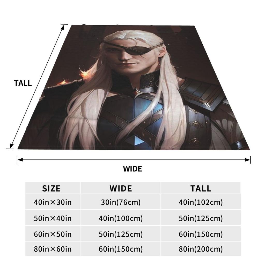 Aegon Targaryen Blankets Soft Warm Flannel Throw Blanket Plush for Bed Living room Picnic Travel Home Sofa