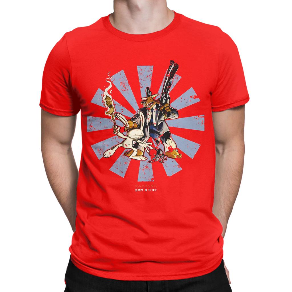 Sam And Max Retro Novelty 100 Cotton Tshirt Sam And Max Hit The Road Tops Tees For Unisex