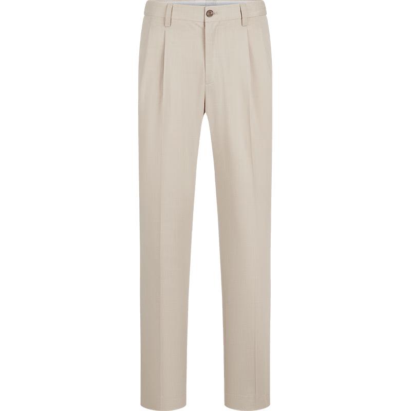 Septwolves Men s Rhino Pleat Double-Pleat Suit Pants 33